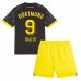 Borussia Dortmund Sebastien Haller #9 Dětské Oblečení Venkovní Dres 2023-24 Krátkým Rukávem (+ trenýrky)
